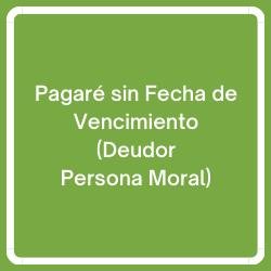 Pagare sin Fecha de Vencimiento (Deudor Persona Moral)