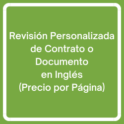 Revision de Contrato o Documento en Ingles (Precio por Pagina)